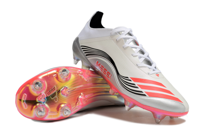 Messi x Adidas F50 Elite 2025 SG Football Boots - Silver/White/Black