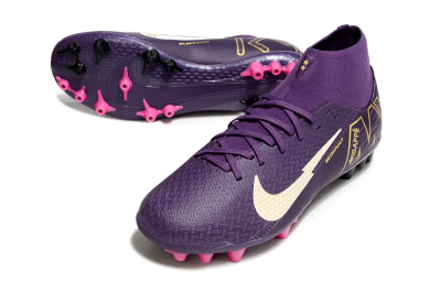 Nike Air Zoom Mercurial Superfly 10 Academy AG Football Boots - Purple/White/Gold