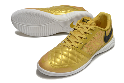 Nike Lunar Gato 2 IC Football Shoes - Gold/Black/White
