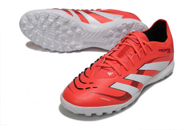 Adidas Predator 25 Elite TF Football Shoes - Red/White/Black