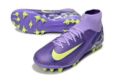 Nike Air Zoom Mercurial Superfly 10 Academy AG Football Boots - Purple/Yellow/White