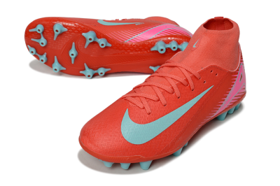 Nike Air Zoom Mercurial Superfly 10 Academy AG Football Boots - Red/Jade/Pink