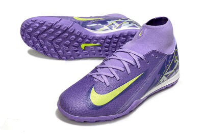 Nike Air Zoom Mercurial Superfly 10 Academy TF Football Shoes - Purple/Yellow/White