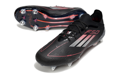 Adidas F50 Elite SG Football Boots - Black/Silver/Red