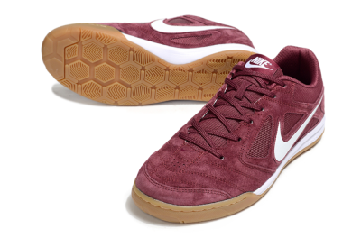 Nike Lunar Gato 2 IC Football Shoes - Red/White/Brown