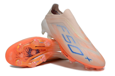 Adidas F50+ Elite Laceless FG Football Boots - Pink/Orange/Blue