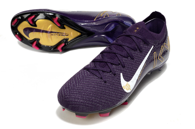 Nike Air Zoom Mercurial Vapor 16 Elite FG Football Boots - Purple/White/Gold