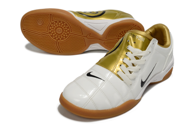 Nike Total 90 III IC Football Shoes - Beige/Black/White