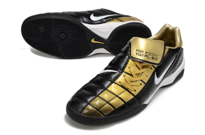 Nike Air Zoom Total 90 III IC Football Shoes - Black/Gold/White