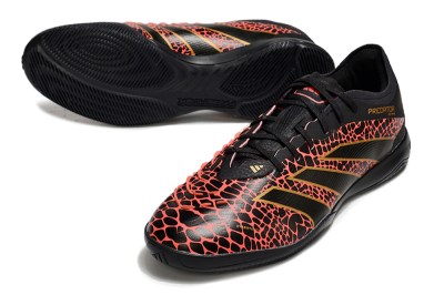 Adidas Predator 25 Elite IC Football Shoes - Black/Red/Yellow