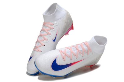 Nike Air Zoom Mercurial Superfly 10 Elite FG Football Boots - White/Blue/Red