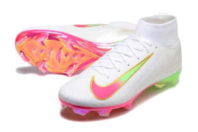 Nike Air Zoom Mercurial Superfly 10 Elite FG Football Boots - White/Gold/Pink/Yellow