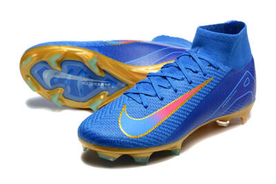 Nike Air Zoom Mercurial Superfly 10 Elite FG Football Boots - Blue/Gold/Pink
