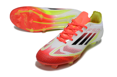 Adidas F50 Elite FG Football Boots - White/Red/Yellow