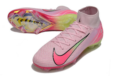 Nike Air Zoom Mercurial Superfly 10 Elite FG Football Boots - Pink/Black/Yellow