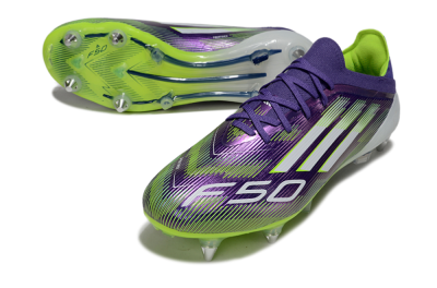 Adidas F50 Elite SG Football Boots - Purple/White/Yellow