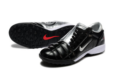 Nike Total 90 III TF Football Shoes - Black/Silver/White