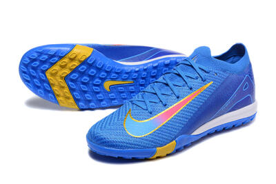 Nike Air Zoom Mercurial Vapor 16 Elite TF Football Shoes - Blue/Gold/Pink