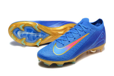 Nike Air Zoom Mercurial Vapor 16 Elite FG Football Boots - Blue/Gold/Pink