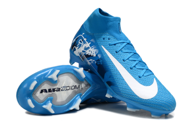 Nike Air Zoom Mercurial Superfly 10 Elite FG Football Boots - Blue/White