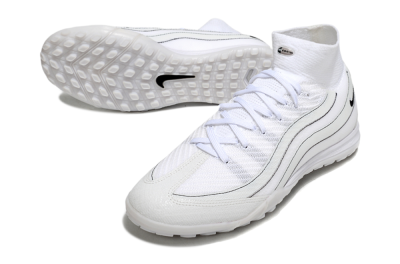 Nike Air Zoom Mercurial Superfly 10 Elite TF Football Shoes - White/Beige/Black