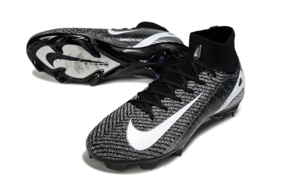 Nike Air Zoom Mercurial Superfly 10 Elite FG Football Boots - White/Black