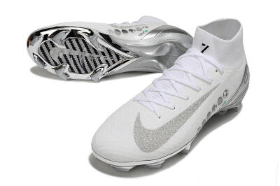 Nike Air Zoom Mercurial Superfly 10 Elite FG Football Boots - White/Silver/Black