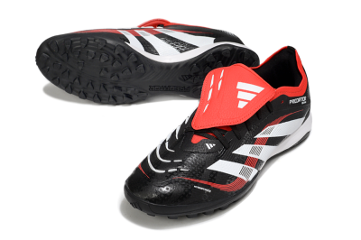 Adidas Predator Elite Foldover Tongue TF Football Shoes - Black/White/Red