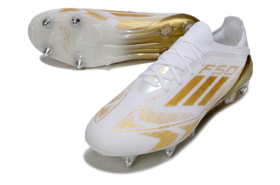 Adidas F50 Elite SG Football Boots - White/Gold