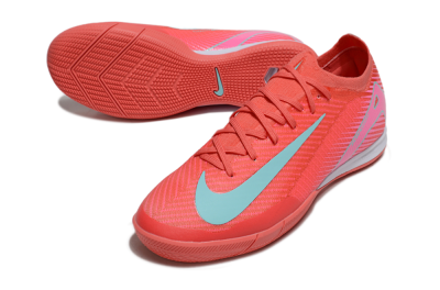Nike Air Zoom Mercurial Vapor 16 Elite IC Football Shoes - Red/Jade/White