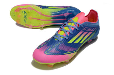Adidas F50 Elite FG Football Boots - Blue/Yellow/Pink