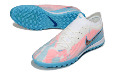 Nike Phantom GX 2 Elite TF Football Shoes - White/Pink/Blue