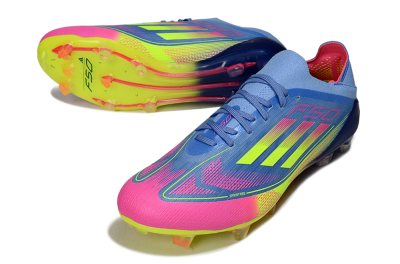 Adidas F50 Elite FG Football Boots - Blue/Yellow/Pink