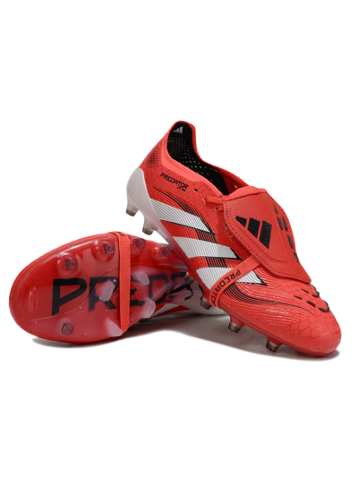 Adidas Predator 25 Elite Foldover Tongue AG Football Boots - Red/White/Black