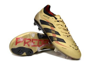 Adidas Predator 25 Elite FG Football Boots - Gold/Black/Red