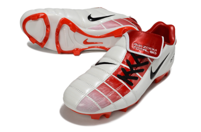 Nike Air Zoom Total 90 III FG Football Boots - White/Black/Red
