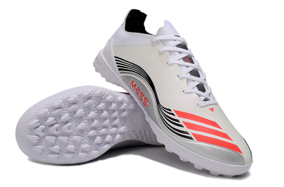Adidas F50 Elite TF Football Shoes - Beige/Red/Black