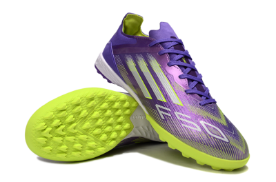 Adidas F50 Elite TF Football Shoes - Purple/Yellow/White