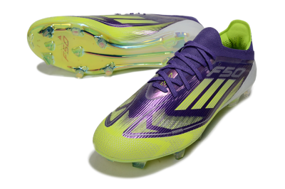 Adidas F50 Elite FG Football Boots - Purple/Yellow/White