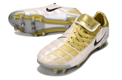 Nike Total 90 III FG Football Boots - Gold/Beige/Black