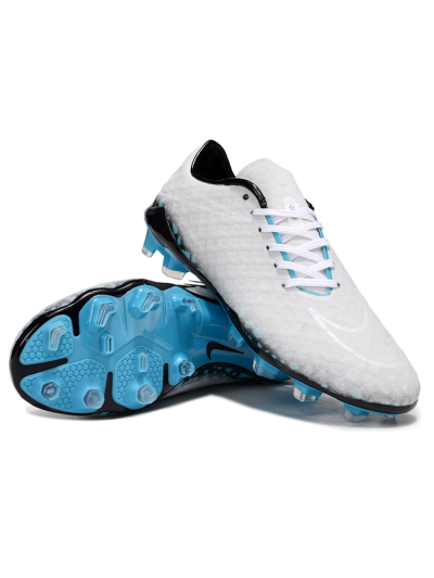 Nike Hypervenom Phantom FG Football Boots - White/Black/Blue