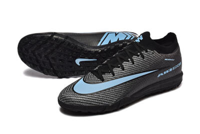 Nike Air Zoom Mercurial Vapor 16 Elite TF Football Shoes - Grey/Black/Blue