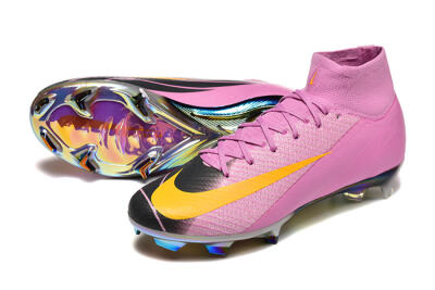 Nike Air Zoom Mercurial Superfly 10 Elite FG Football Boots - Pink/Black/Yellow
