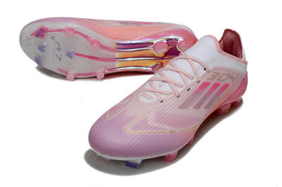LY x Adidas F50 Elite FG Football Boots - Pink/White/Gold