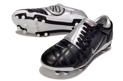 Nike Air Zoom Total 90 III FG Football Boots - Black/Silver/Red