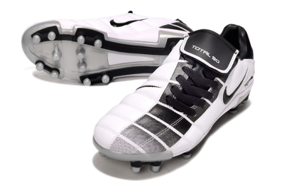 Nike Total 90 III FG Football Boots - Black/White/Grey
