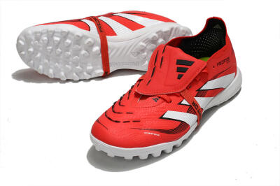 Adidas Predator 25 Foldover Tongue TF Football Shoes - Red/White/Black