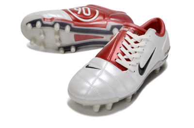 Nike Air Zoom Total 90 III FG Football Boots - White/Black/Red