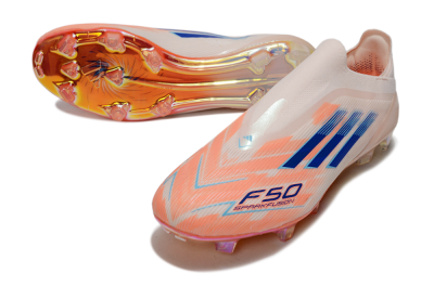 Adidas F50 Elite Laceless FG Football Boots - Pink/Blue/Gold