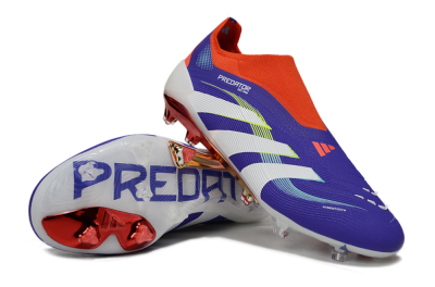 Adidas Predator 25 Elite Laceless FG Football Boots - Blue/White/Red